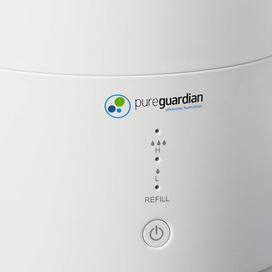 PureGuardian 30-Hour 0.80 Gal. Top Fill Cool Mist Ultrasonic Humidifier for Home with Aromatherapy Tray, Covers 320 Sq. Ft, White, H950AR