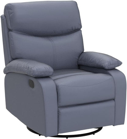Oversized Swivel Rocking Chair, Manual Large Rocker Recliner Chairs for Adults, Corduroy Nursery Glider Barrel Chair with 2 Pillows, Wide Recliner for Living Room, Bedroom, Nursery, White