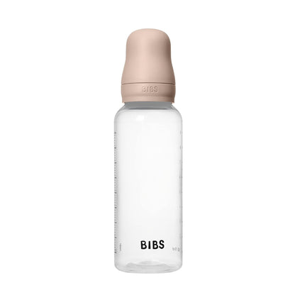 BIBS Baby Bottle 5 oz / 150 ml Silicone Nipple 2 Pack - Anti-Colic, BPA-Free, Round Nipple, Slow Flow, Lightweight & Easy to Clean, Suitable for Newborns 0+ Years - Ivory
