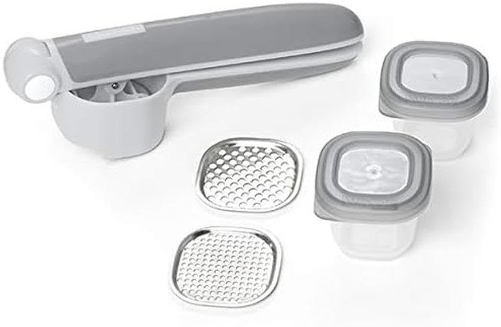 Skip Hop Baby Food Maker, Easy Prep Press Set, Grey