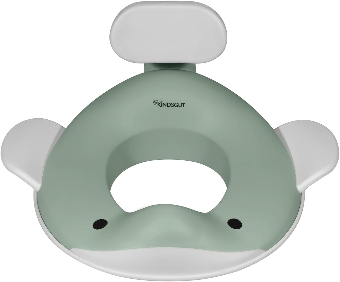 Kindsgut Whale Potty Training Seat for Toddlers – Kids Toilet Seat with Backrest, Non-Slip, Fits Round & Oval Toilet Seats, Designed in Germany, Peach