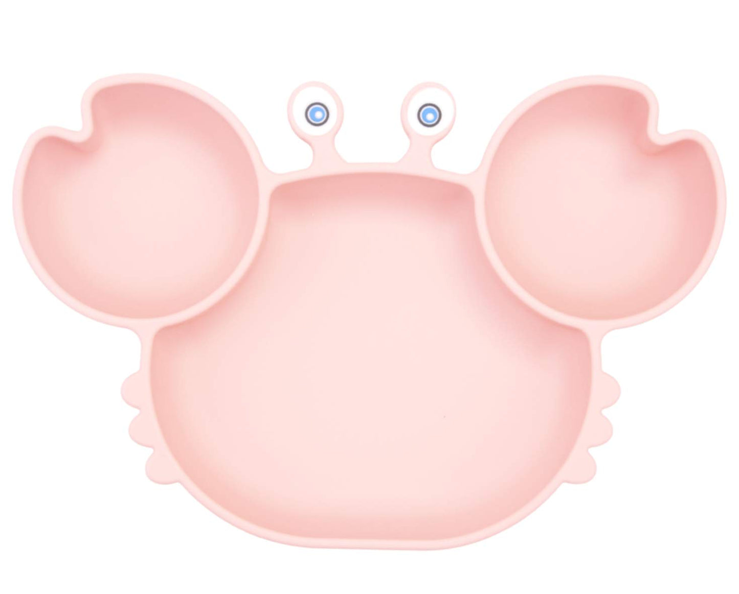 Linowos Silicone Suction Plate for Toddlers - Self Feeding Training Divided Plate Dish and Bowl for Baby and Toddler, Fits for Most Highchairs Trays, BPA Free Microwave Dishwasher Safe