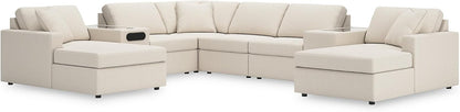 Signature Design by Ashley Modmax Coastal Press-Back Swivel Glider Rocker Recliner with Machine Washable Cover, Hidden Storage Compartments and 2 Bolster Pillows, Beige - Colors A