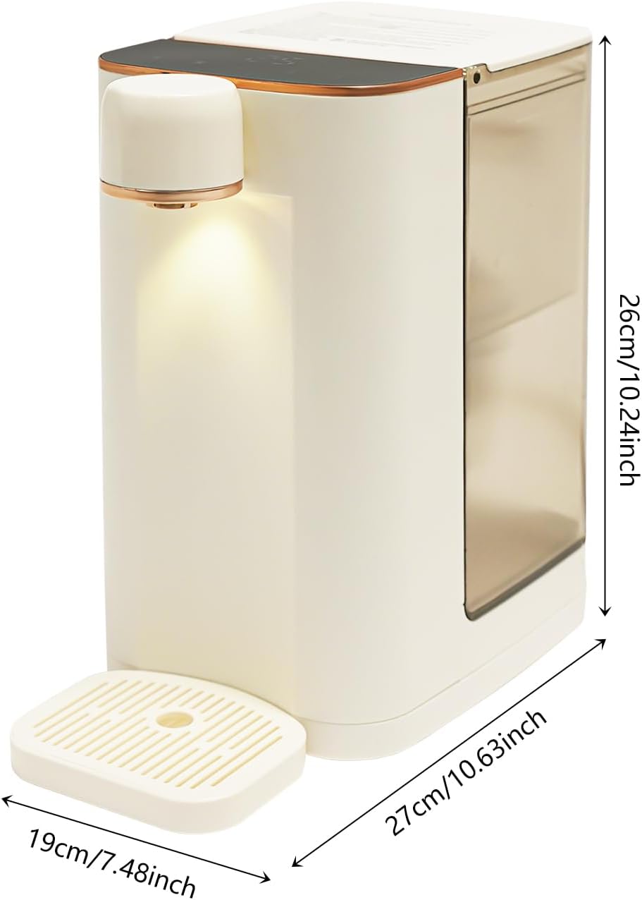 Instant Hot Water Dispenser 2000W Electric Kettles Countertop Water Filter Baby Bottle Warmer Formula Dispenser w/Safety Lock Adjustable Temperatures & 3 Water Outputs for Home Office