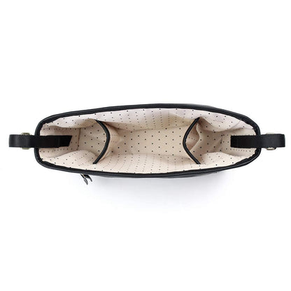 Itzy Ritzy Adjustable Stroller Caddy and Organizer Bag Featuring Front Zippered Pocket, 2 Built-In Interior Pockets & Adjustable Straps to Fit Nearly Any Stroller (Coffee and Cream)