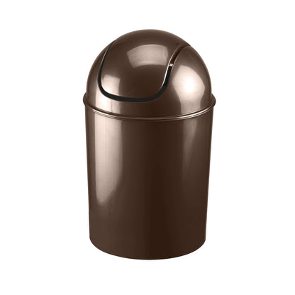 Umbra 1.25 Gallon Mini Waste Can with Removable Swing-Top Lid - Small Garbage Bin for Kitchen, Bathroom, Bedroom, Office - Compact Trash Can Fit Under Tables & Counters - Yellow