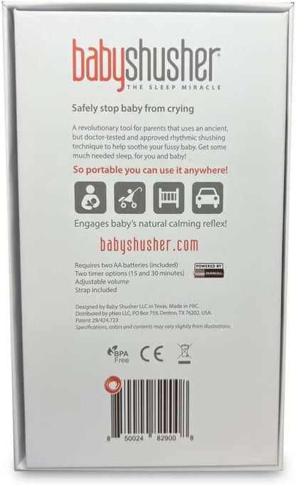 Baby Shusher Portable Sleep Sound Machine – Gift Box Edition, Travel Friendly Baby Soother, Ideal for Baby Showers & Registries