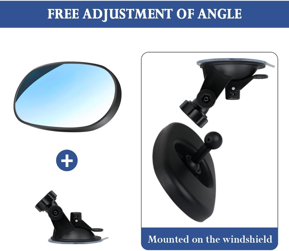 Stacool Baby Car Mirror Rear Facing,HD Wide Angle + 360° Adjustable Car Rear View Mirror,Universal Cars Interior Accessories Suction Cup Mirror for Cars Seat Rear Facing