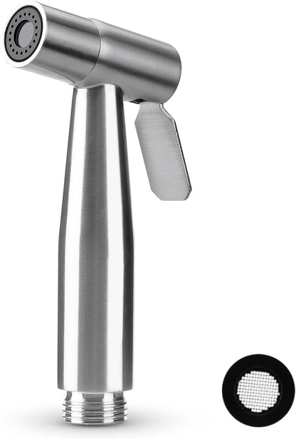 Handheld Bidet Sprayer for Toilet Kit,Stainless Steel Muslim Shower Toilet Bidet Faucets Attachment Set with T-Valve,Adjustable Water Pressure,Toilet Hose Sprayer,Cloth Diaper Spraye for Baby Wash