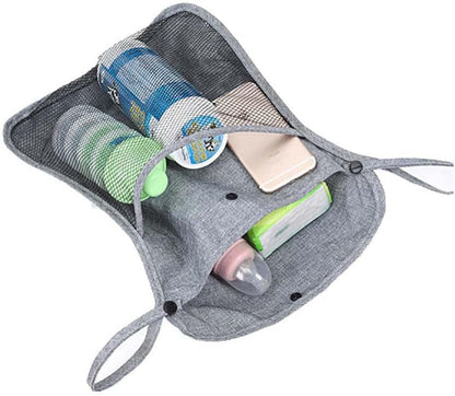Baby Stroller Organizer,Black,Umbrella stroller organizer,Extra pockets to store snacks/wipes items,Holds water bottles, toddler sweat shirt etc (Black)