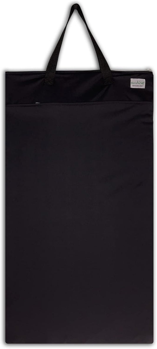 Ecoable Large Wet Dry Bag: Travel Tote Organizer for Diapers, Laundry, Beach, Pool, Stroller, Dirty Gym Clothes, Swimsuits (Navy Blue)