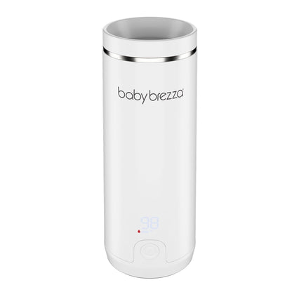 Baby Brezza Portable Warmer – 3X Faster Baby Bottle Warming - Travel Breastmilk and Formula Warmer - Safe, Even Heating - Up to 9oz - No Adapters, Black