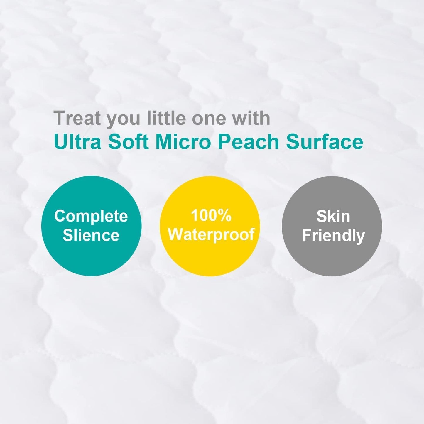 Pack and Play Sheets Mattress Pad Protector Fitted Waterproof Playard Mattress Cover, Compatible with Graco Pack n Play & Dream On Me & Pamo Babe, Playpen/Playard Sheet Quilted, Gray, 39" x 27"