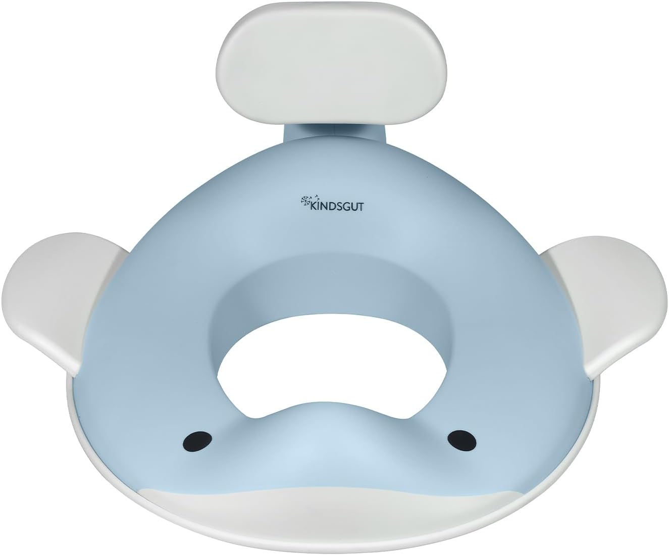 Kindsgut Whale Potty Training Seat for Toddlers – Kids Toilet Seat with Backrest, Non-Slip, Fits Round & Oval Toilet Seats, Designed in Germany, Peach