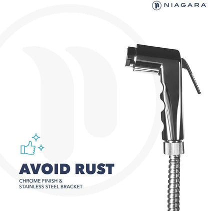 Niagara Luxury Handheld Bidet Sprayer – Adjustable Water Pressure for New and Existing Toilets, Mounted to Wall or Toilet, Cloth Diapers and for Bathing Pets