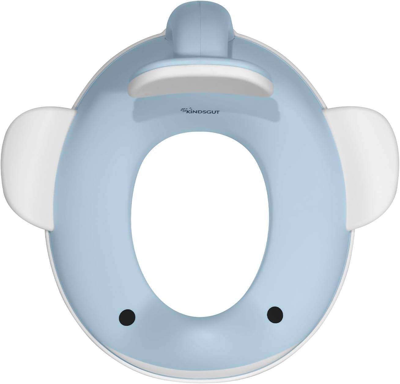 Kindsgut Whale Potty Training Seat for Toddlers – Kids Toilet Seat with Backrest, Non-Slip, Fits Round & Oval Toilet Seats, Designed in Germany, Peach