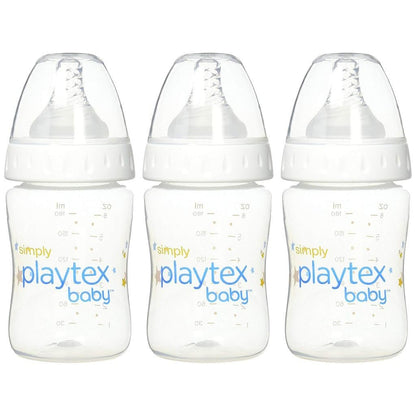 Playtex Baby VentAire Complete Tummy Comfort Baby Bottle, 9 Oz (3 Count), Anti-Colic & Anti-Reflux Bottles for Newborn and Breastfeeding Babies, Feeding Essentials