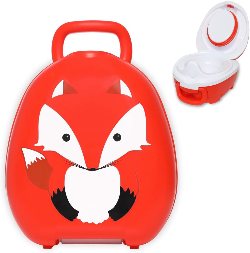 My Carry Potty - Ladybug Travel Potty, Award-Winning Portable Toddler Toilet Seat for Kids to Take Everywhere
