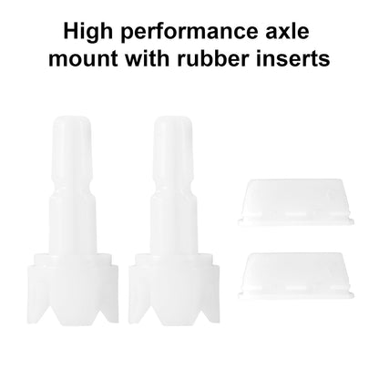4pcs Replacement Parts Compatible with Baby Brezza FRP0046 Formula Pro Advanced, Axle Stem & Silicone Scraper Accessories for Formula Maker