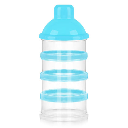 Accmor Formula Dispenser On The Go, 4 Compartments Stackable Formula Container for Travel, Baby Milk Powder Kids Snack Container, BPA Free ﻿