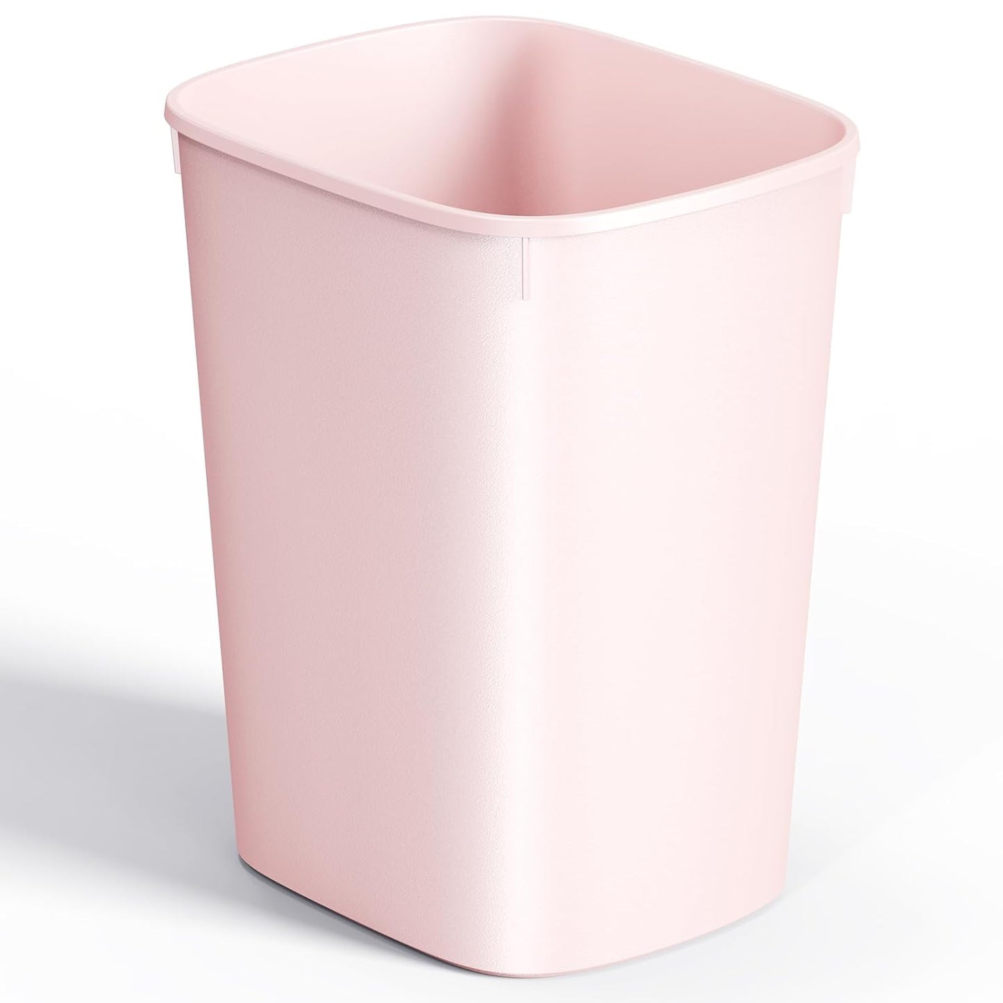 CEROELDA 3 Pack Bathroom Trash Can with Lid, 10L/2.6 Gal Small Garbage Can with Press Top Lid, Slim Plastic Waste Basket for Toilet, Office, Bedroom (Muti 1)