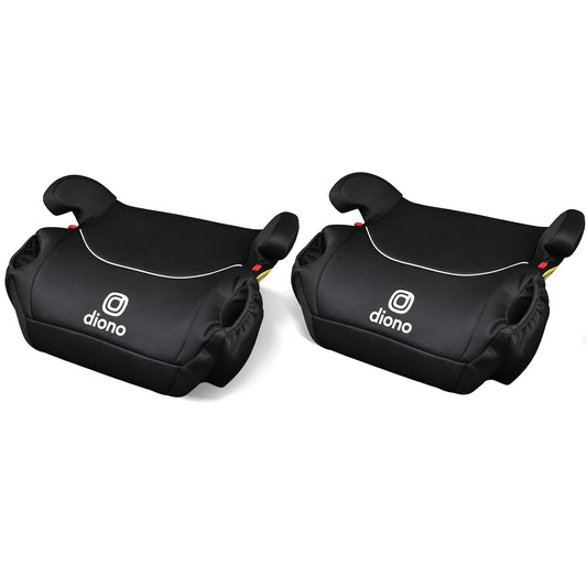 Diono Solana, No Latch, Single Backless Booster Car Seat, Lightweight, Machine Washable Covers, Cup Holders, Blue