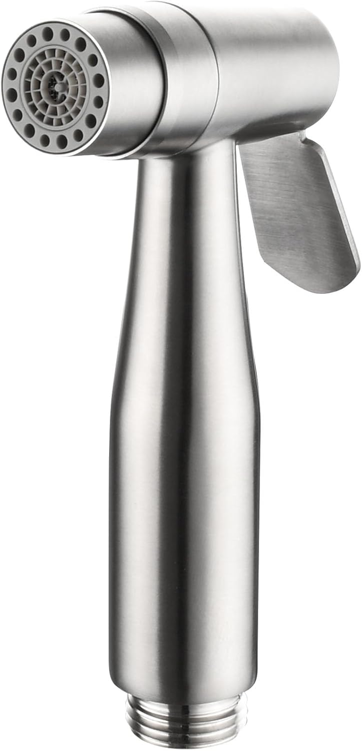 2 Function Cloth Diaper Sprayer,Biveah Stainless Steel Handheld Bidet Sprayer for Toilet Brushed Nickel, KXS004NA