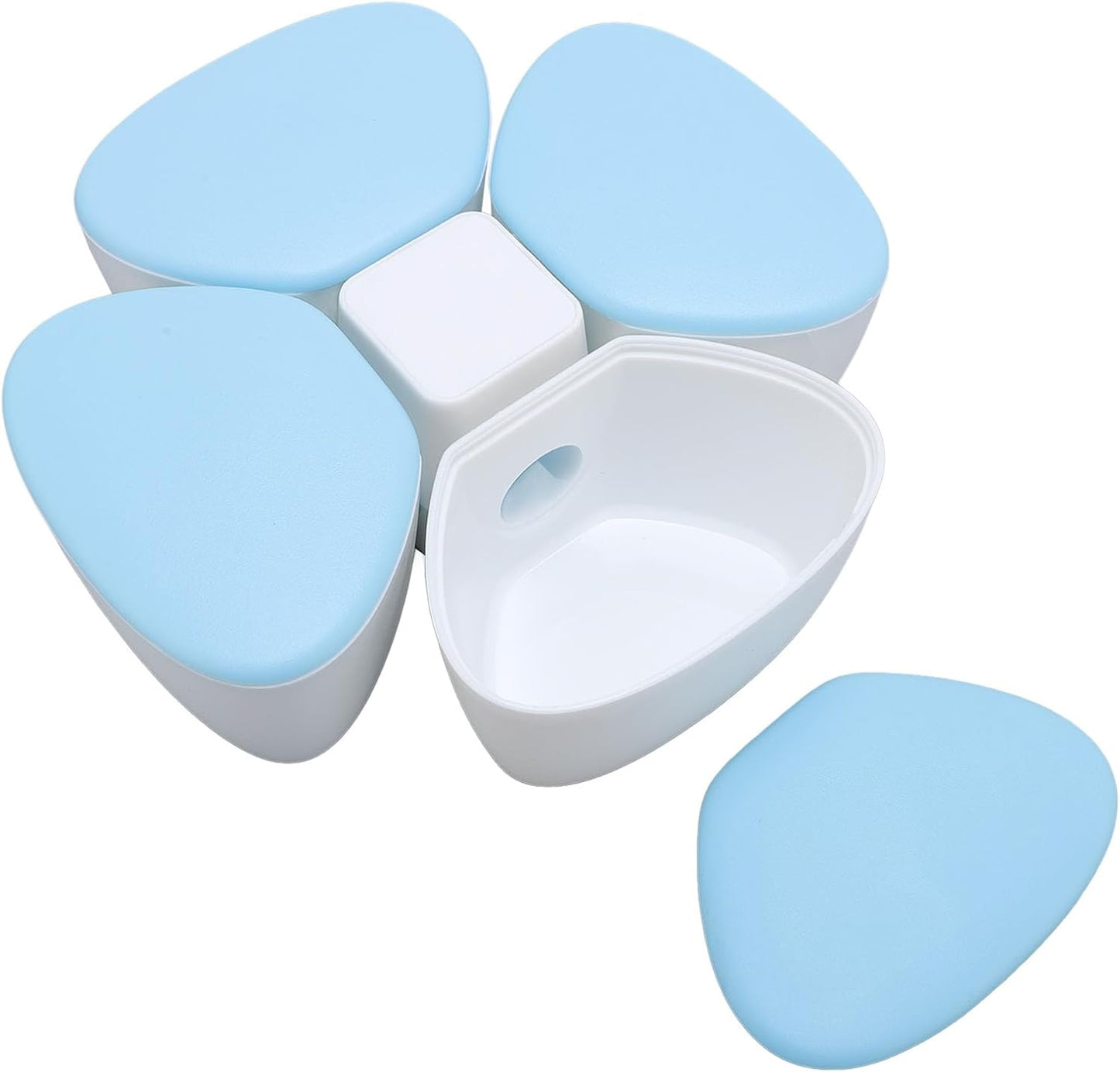 Baby Formula Dispenser Portable 4 180ml Compartments Milk Powder Dispenser Container Non Spill Strong Seal Milk Powder Snack Container (Colorful)