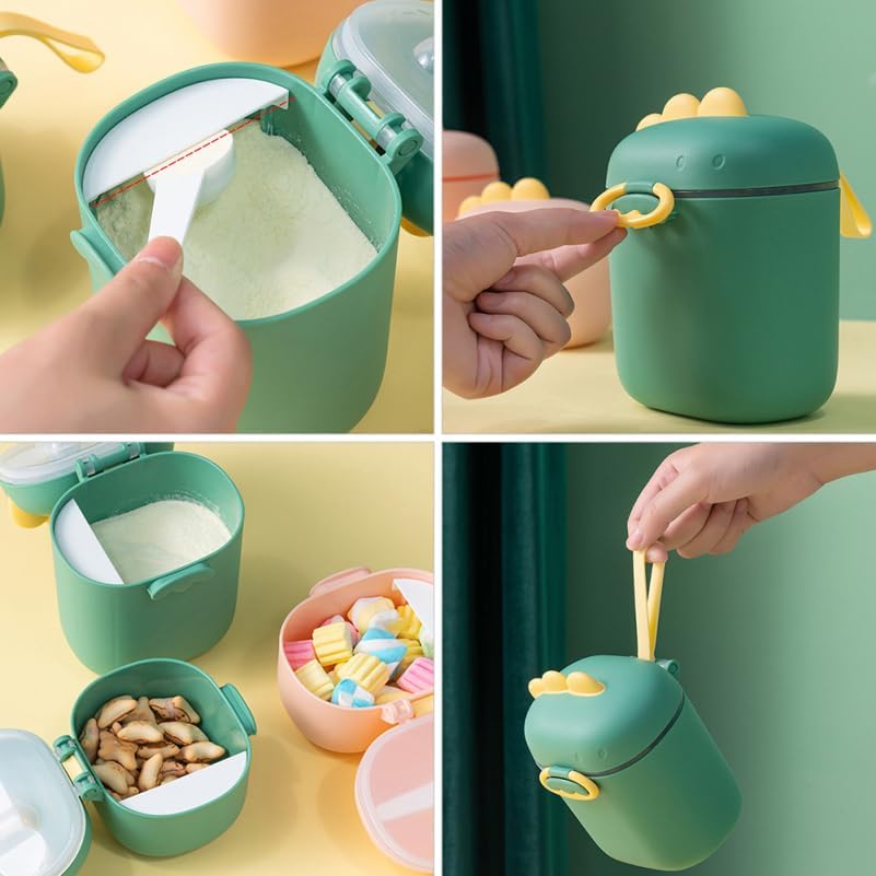 Toddmomy 2-Pack Baby Formula Dispenser with Scoop Airtight Milk Powder Storage Box for Travel Portable Baby Food Container for on-the-Go Feeding