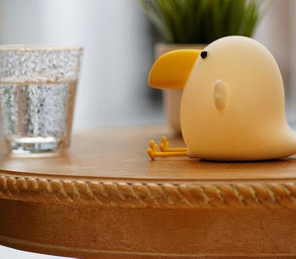 Bird Night Light,LED Silicone Animal Shaped Lamp,3 Level Dimmable,Nursery Nightlight for Desk Decor,Adult | Adorable Bird Gifts, Nursery Decor