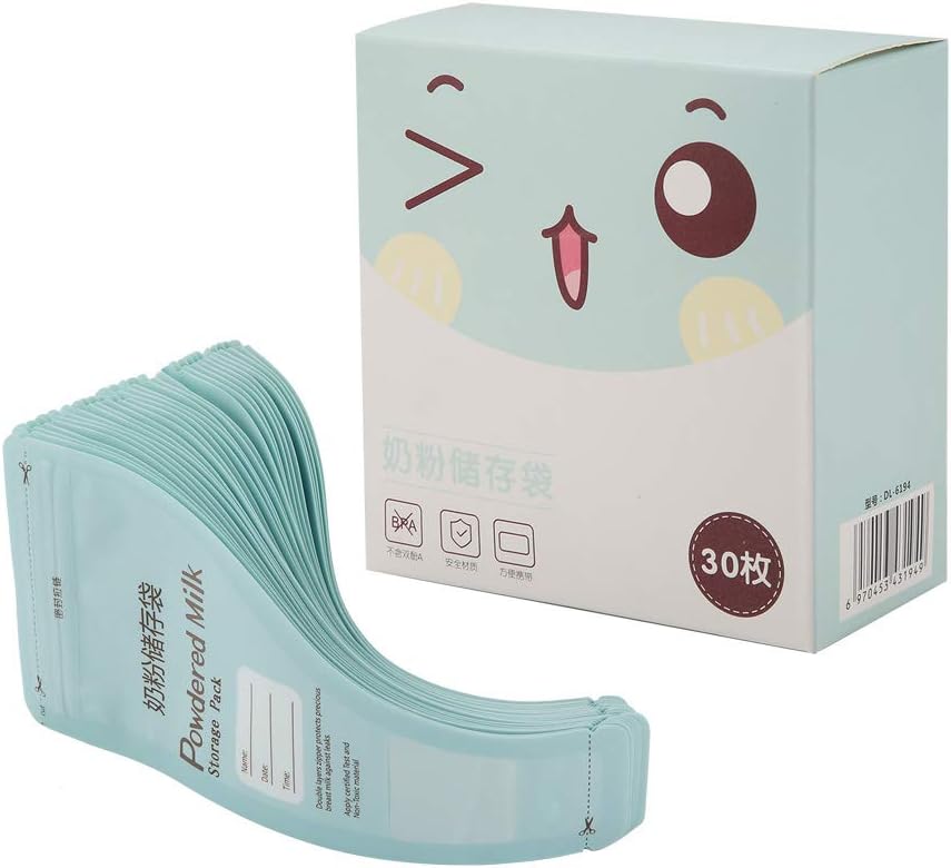 Yosoo Milk Powder Storage Bags, 30 Pcs Disposable & Portable, Double Seal Leak Proof, Pre-Measured 50g Portions, for Travel & On The Go Feeding