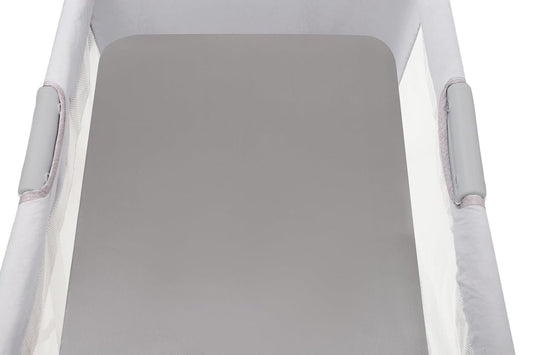 Knlpruhk Silk Bassinet Sheet 100% Pure Mulberry Silk 35"x20" Compatible with Large Bedside Sleeper Bassinet for Baby Hair 19 Momme 6A High Grade Fibers Ultra Soft Smooth Breathable Grey
