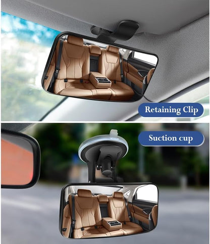 Baby Car Mirror,HD&Wide Angle Suction Cup Baby Mirrory with 360° Adjustable,Universal Car Seat Mirror Rear Facing Interior Accessories Fits Truck SUV
