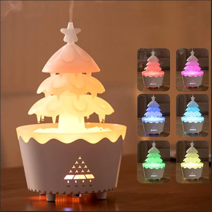 BOLT Pine Tree Humidifier 250ml - Ultrasonic Cool Mist Humidifier, Compact Design, Modern Aesthetic, Humidity Control for Dry Seasons, 7 Color Settings, Great For Bedroom, Nursery, Office, Lounge