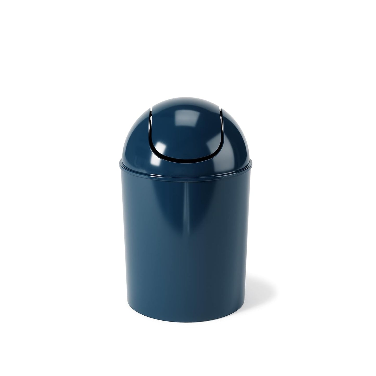 Umbra 1.25 Gallon Mini Waste Can with Removable Swing-Top Lid - Small Garbage Bin for Kitchen, Bathroom, Bedroom, Office - Compact Trash Can Fit Under Tables & Counters - Yellow