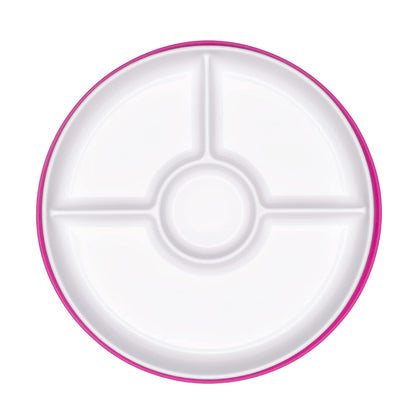 OXO Tot Stick and Stay Suction Divided Plate - Opal