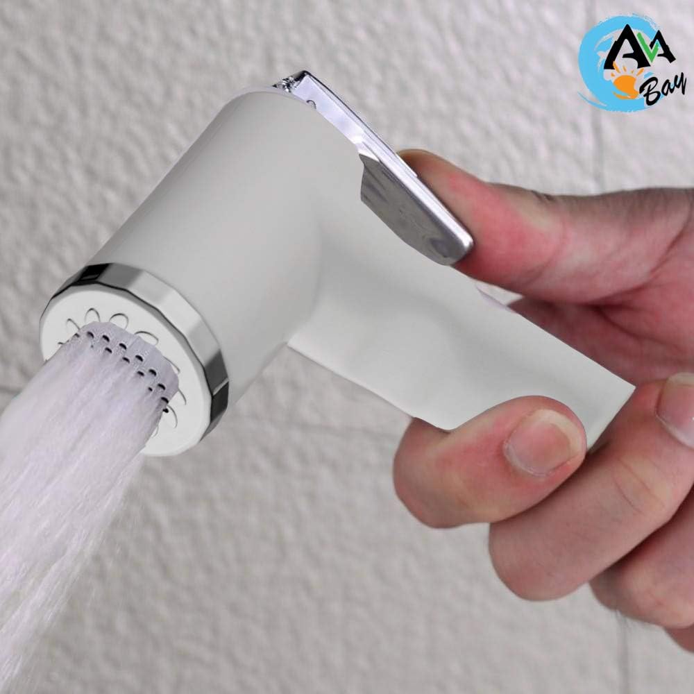 Dual Mode Toilet Bidet Sprayer Head – Chrome Finish Handheld Bidet for Toilet & Bathroom Cleaning – Cloth Diaper Sprayer, Muslim Shower, Jet Spray – G1/2 Coupling