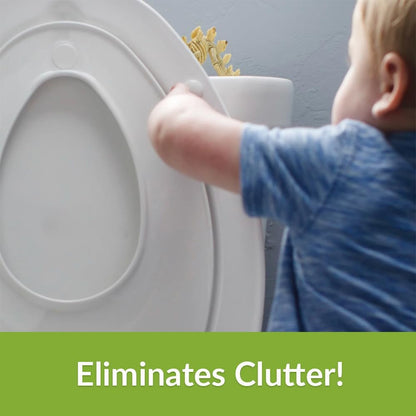 Mayfair NextStep Slow-Close Toilet Seat with Built-In Toddler Potty Training Seat, Removable, White, Round