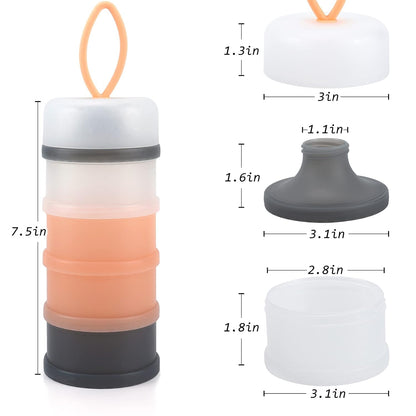 Accmor Baby Formula Dispenser On The Go, Stackable Formula Dispenser Formula Container to Go, Non-Spill Portable Milk Powder Kids Snack Storage Container, BPA Free