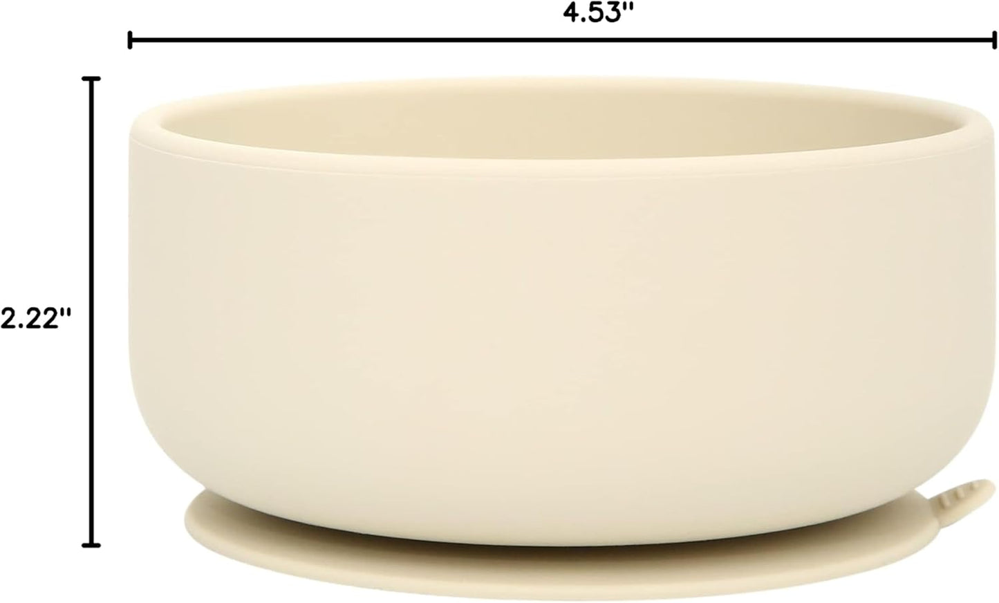 dollop Silicone Suction Bowl | BPA Free | Dishwasher & Microwave Safe (Slate Blue)