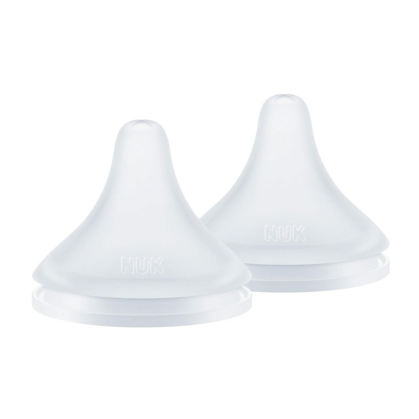 NUK Perfect Match, Flow Control, Soft Silicone Nipple with Anti-Colic Vent, 2 Pack, BPA Free