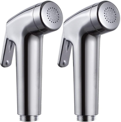 2 Pieces Bidet Sprayer Head Replacement for Toilet Cloth Diaper Shattaf Hand held Bidet Rinse Spray Head Replacement Chrome（only Sprayer）