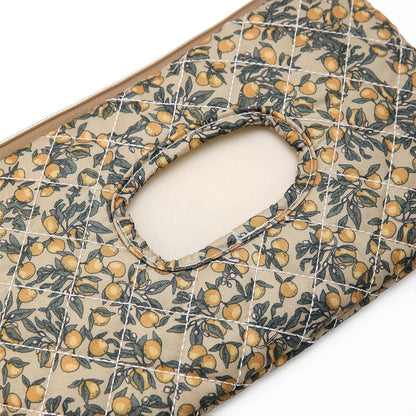 Quilted Diaper Wipe Pouch Portable Mommy Bag Refillable Floral Baby Wipe Holder for Travel Stroller Daily Casual (wihi)
