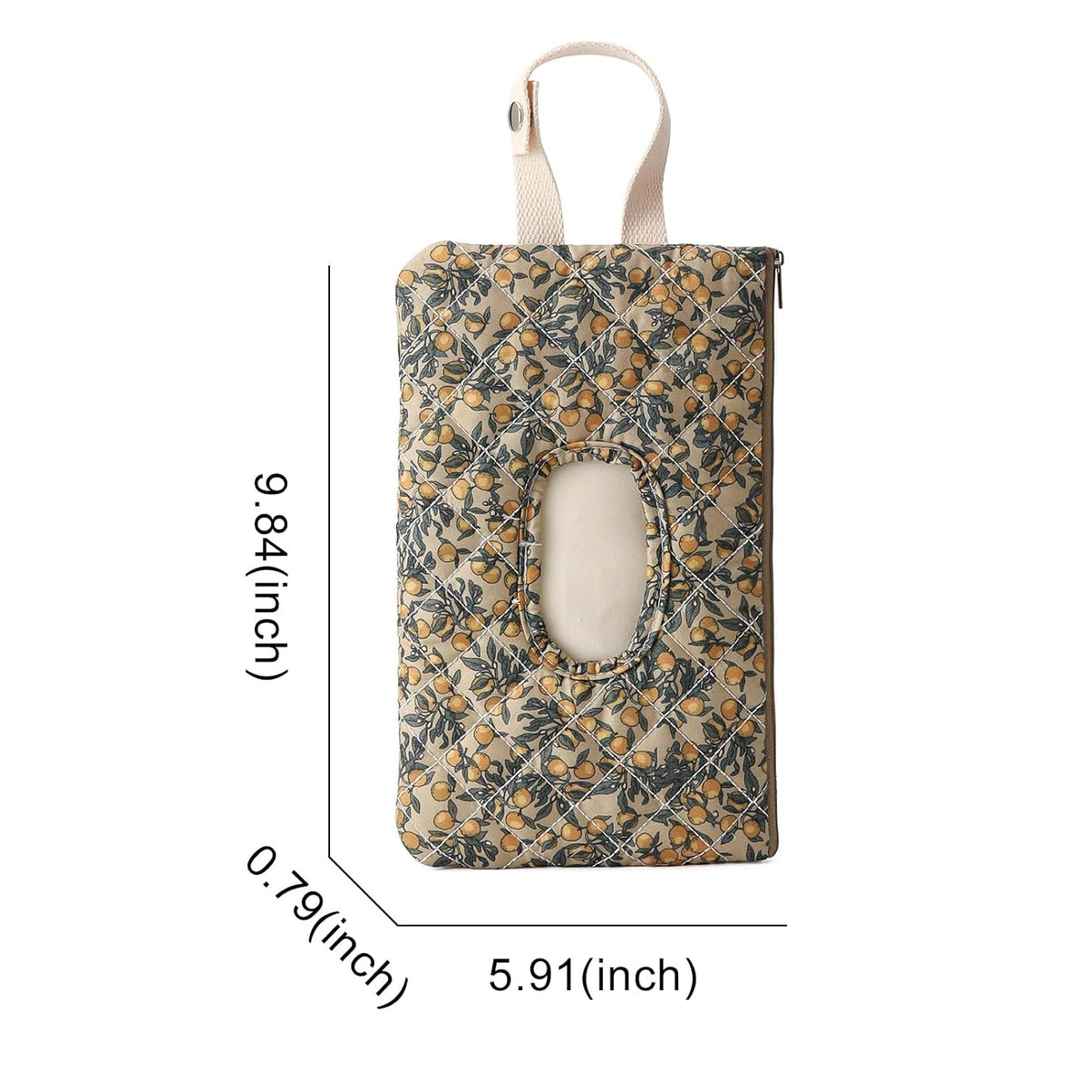 Quilted Diaper Wipe Pouch Portable Mommy Bag Refillable Floral Baby Wipe Holder for Travel Stroller Daily Casual (wihi)