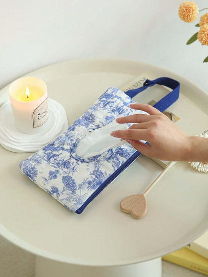 Quilted Diaper Wipe Pouch Portable Mommy Bag Refillable Floral Baby Wipe Holder for Travel Stroller Daily Casual (wihi)