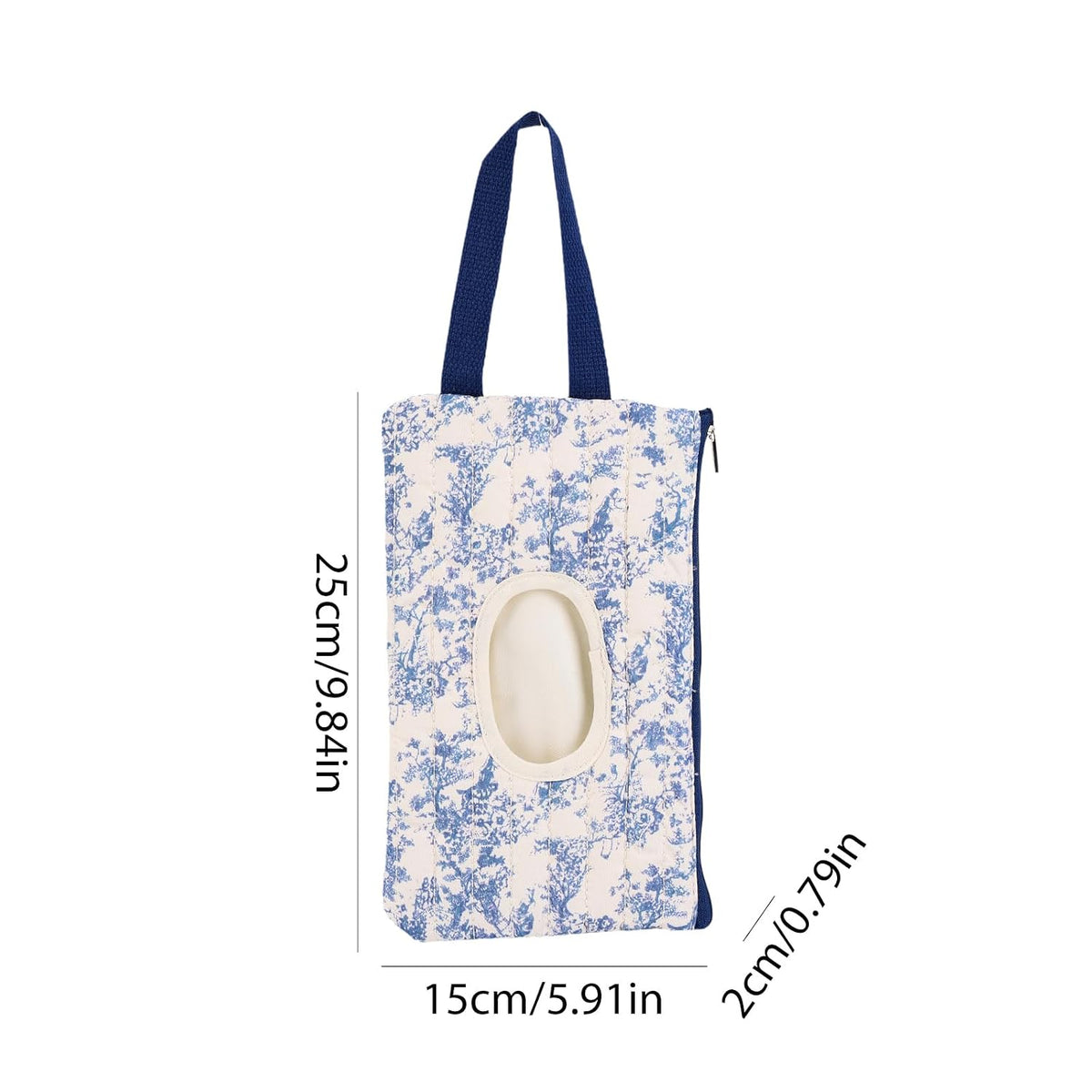 Quilted Diaper Wipe Pouch Portable Mommy Bag Refillable Floral Baby Wipe Holder for Travel Stroller Daily Casual (wihi)
