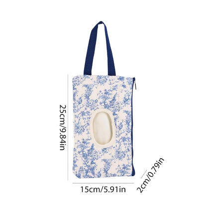 Quilted Diaper Wipe Pouch Portable Mommy Bag Refillable Floral Baby Wipe Holder for Travel Stroller Daily Casual (wihi)