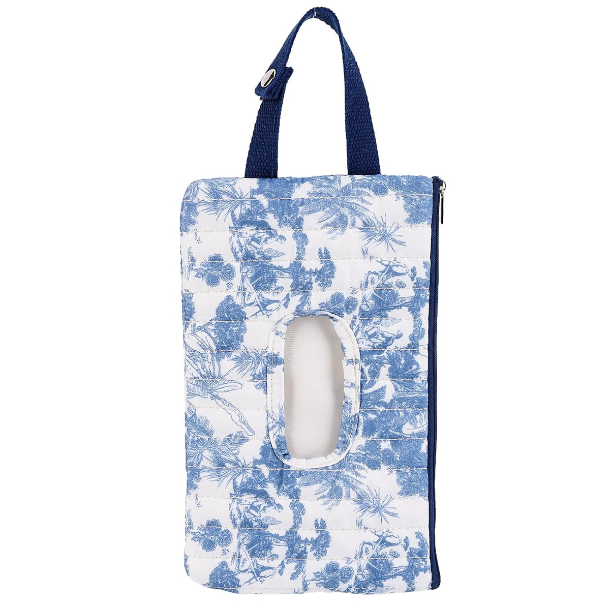 Quilted Diaper Wipe Pouch Portable Mommy Bag Refillable Floral Baby Wipe Holder for Travel Stroller Daily Casual (wihi)