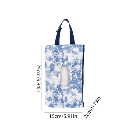 Quilted Diaper Wipe Pouch Portable Mommy Bag Refillable Floral Baby Wipe Holder for Travel Stroller Daily Casual (wihi)