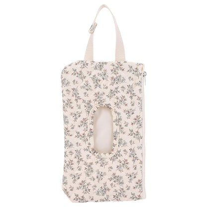 Quilted Diaper Wipe Pouch Portable Mommy Bag Refillable Floral Baby Wipe Holder for Travel Stroller Daily Casual (wihi)